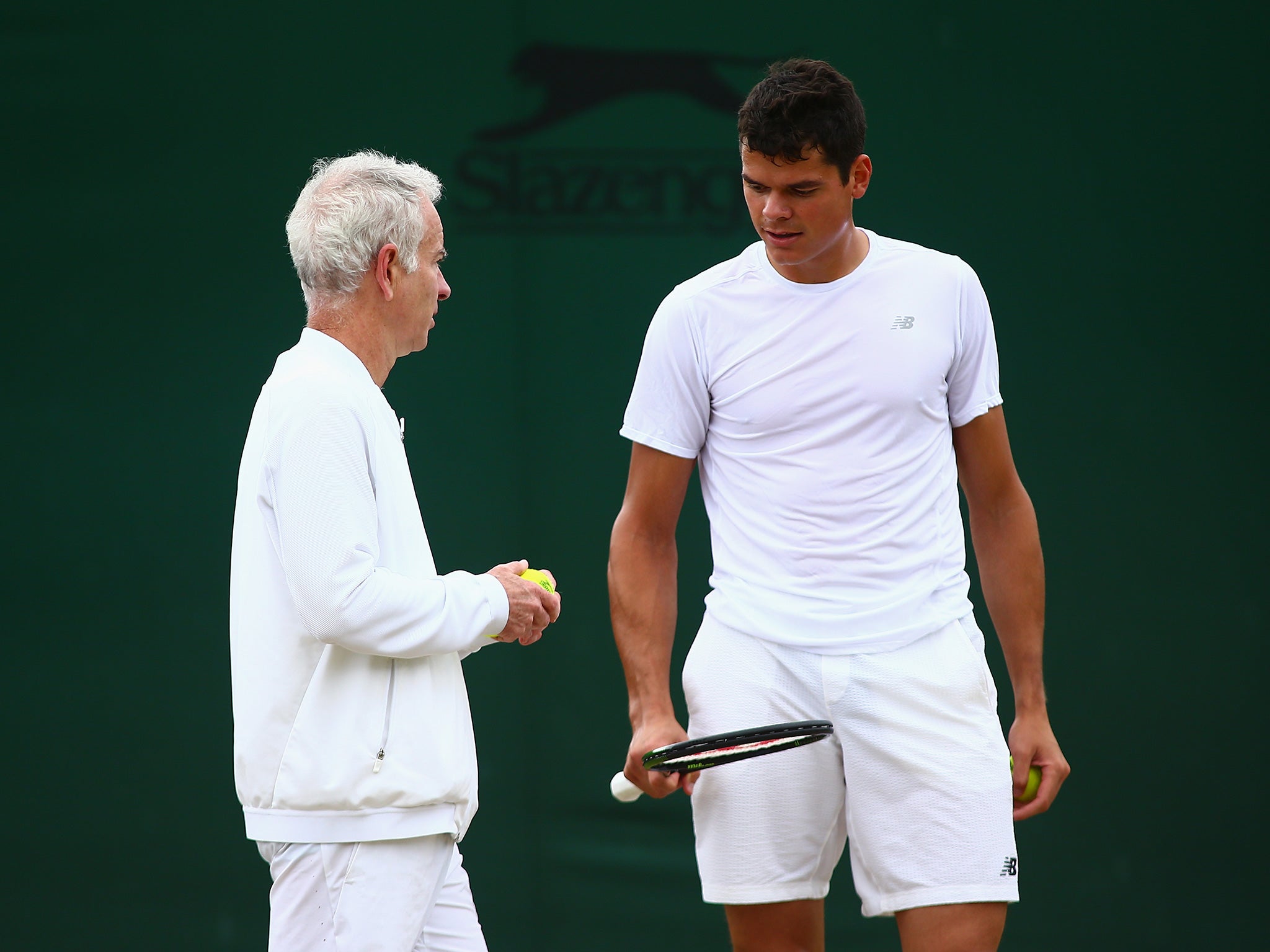 McEnroe was briefly part of Raonic's coaching team