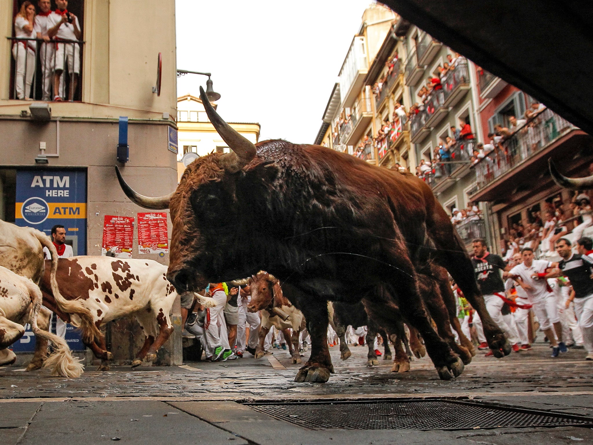 Bull runs are a traditional part of summer festivals across Spain