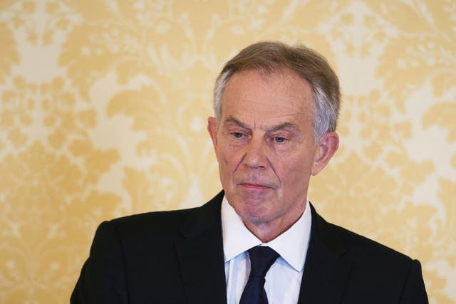 Tony Blair, pictured addressing troops in Basra in 2003, faces a parliamentary motion over his ‘deceit’ in the run-up to the Iraq War 