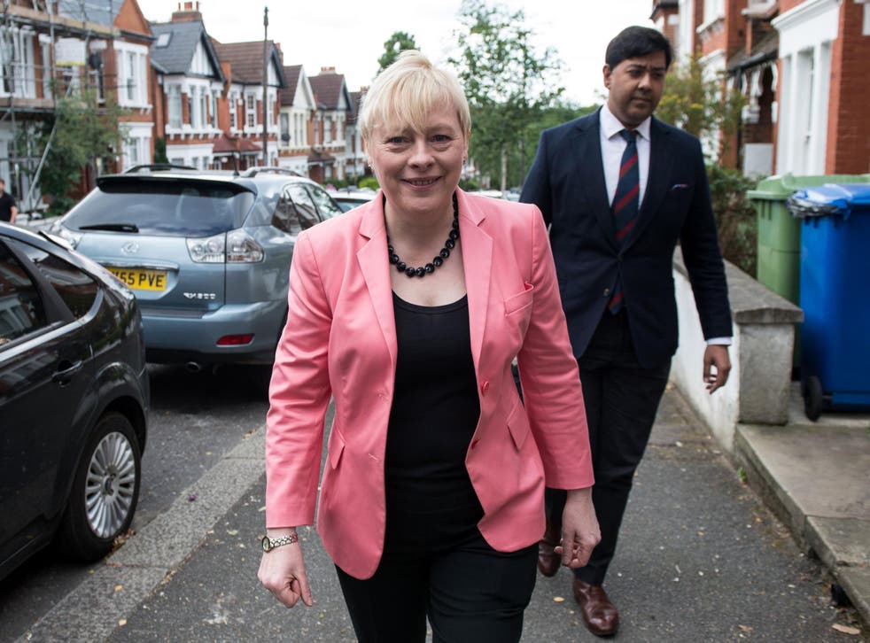 British Opposition Labour Party MP Angela Eagle is pictured as she leaves her home in London on July 11, 2016. 
Britain's Angela Eagle was set Monday to launch a bid to unseat Jeremy Corbyn as leader of the main opposition Labour Party, part of the fallout of last month's Brexit vote. / AFP PHOTO / CHRIS J