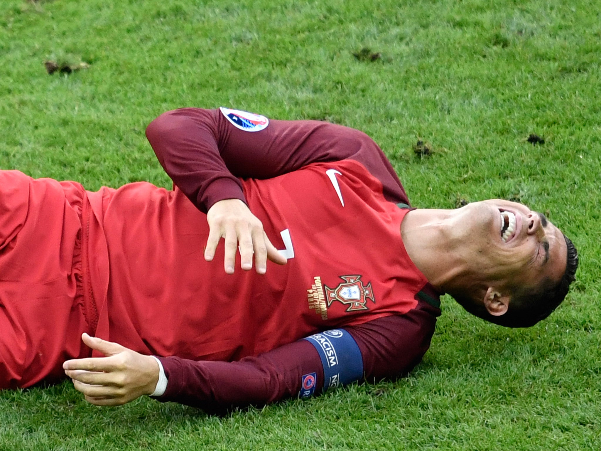 Cristiano Ronaldo had to be substituted in the Euro 2016 final after suffering a knee injury