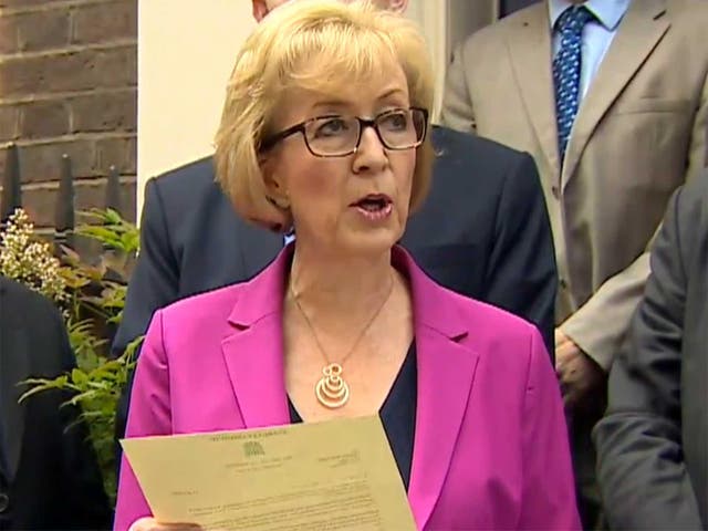 Andrea Leadsom Quits Tory Leadership Contest Read Her Speech In Full 