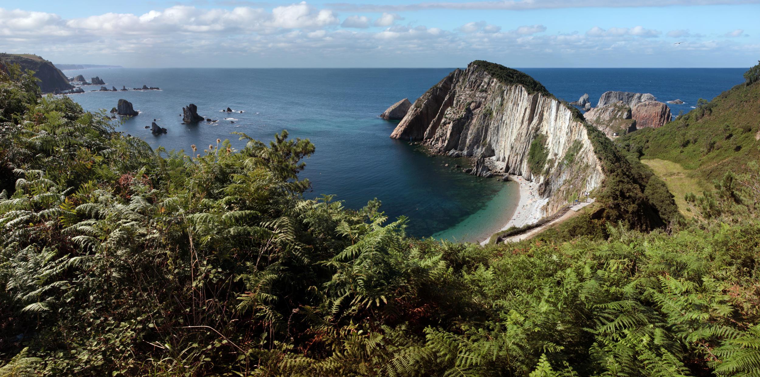 Silencio beach on the Asturian coastline