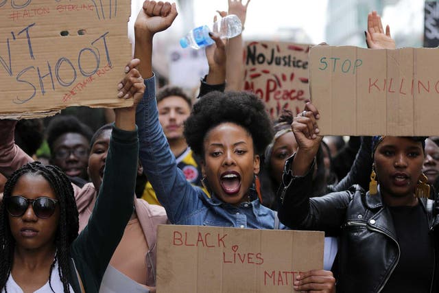 Black Lives Matter protesters in London