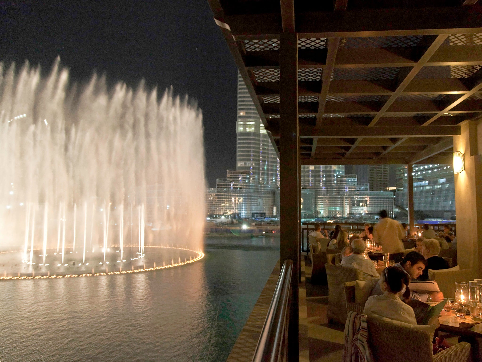 The spectacular Dubai Fountain, costing over £154m
