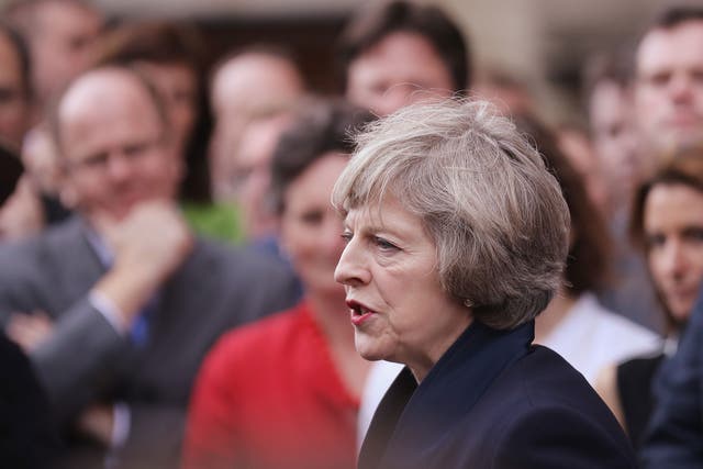 Theresa May will walk into 10 Downing Street on Wednesday evening unelected