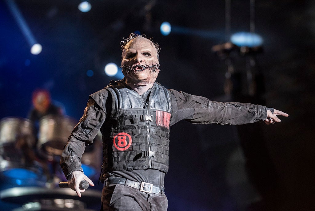 Horror show: Corey Taylor onstage with Slipknot (Getty)