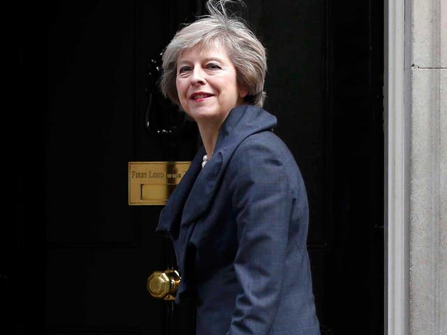 Theresa May, who is due to take over as prime minister, arrives for a cabinet meeting at number 10 Downing Street