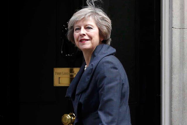 Theresa May, who is due to take over as prime minister, arrives for a cabinet meeting at number 10 Downing Street