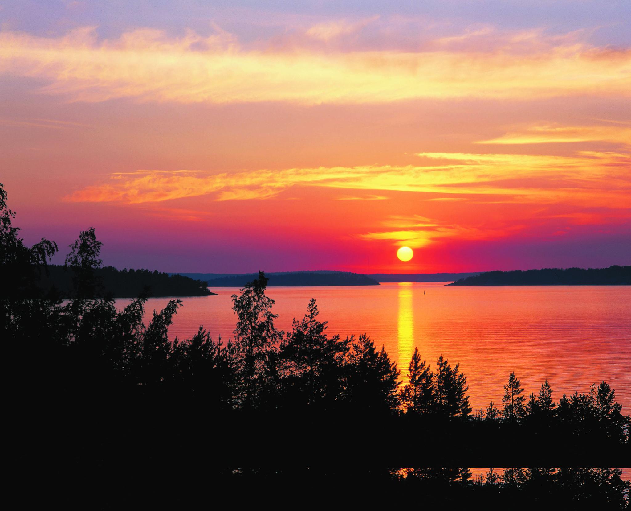 Finland's midnight sun