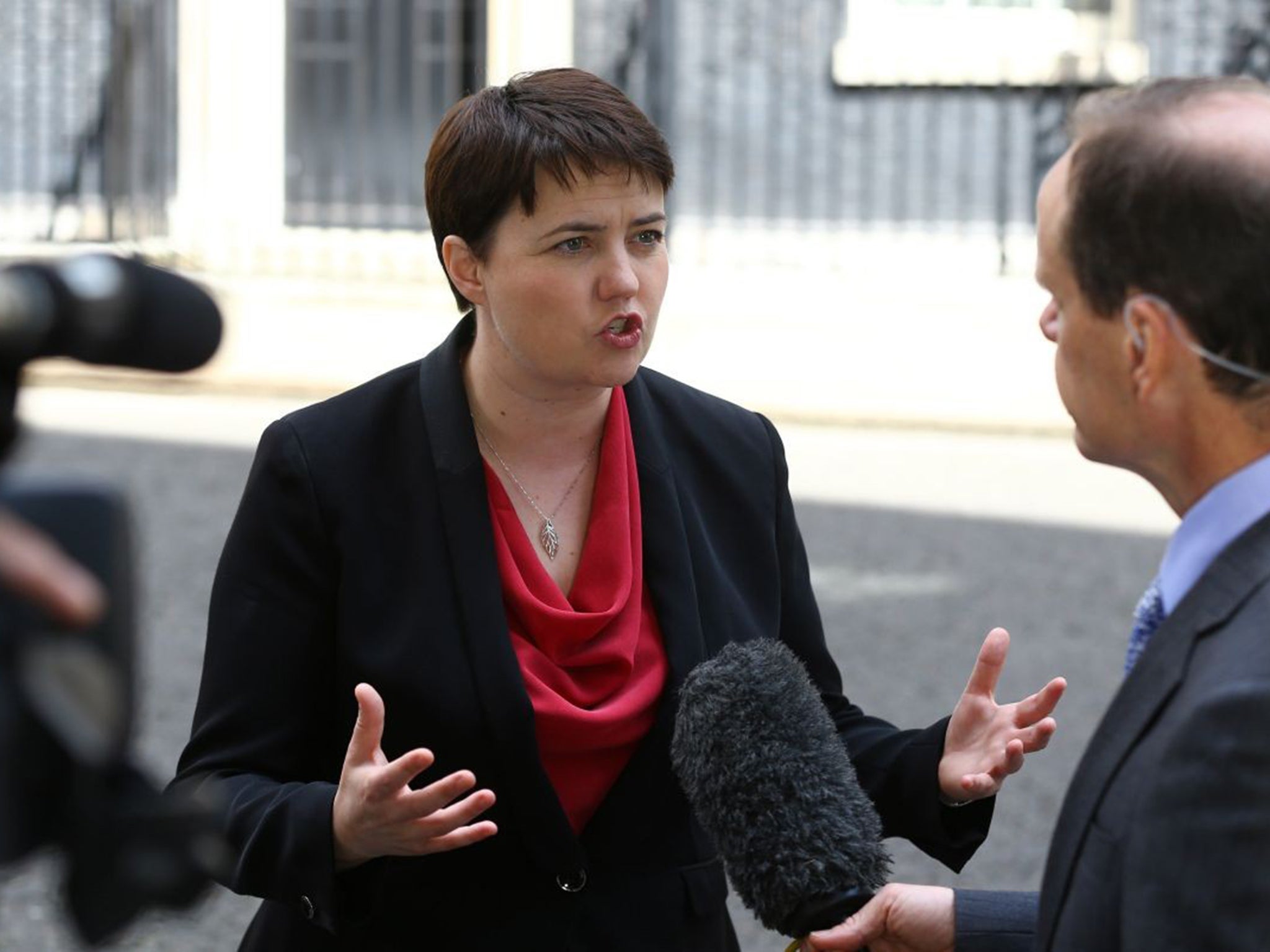 Ruth Davidson said the state visit was supposed to celebrate the shared values of the two nations