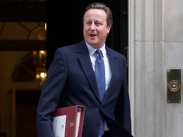 David Cameron, leaves number 10 Downing Street for his last Prime Minister's Questions in the House of Commons