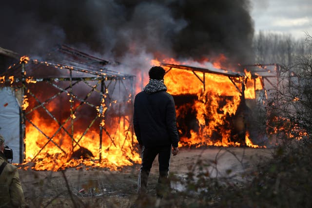 The southern section of the Calais 'Jungle' was demolished earlier this year