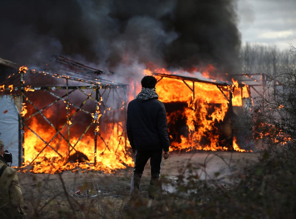 The southern section of the Calais 'Jungle' was demolished earlier this year