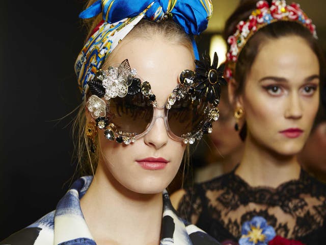 Backstage at Dolce & Gabbana Spring Summer 2016