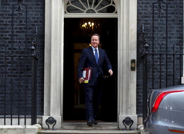 David Cameron leaves number 10 Downing Street on his final day as PM