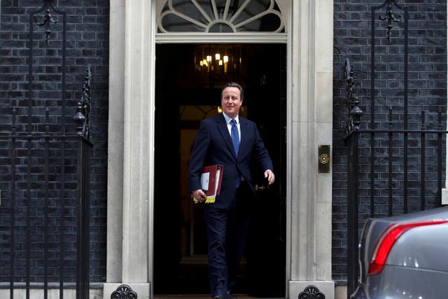 David Cameron leaves number 10 Downing Street on his final day as PM