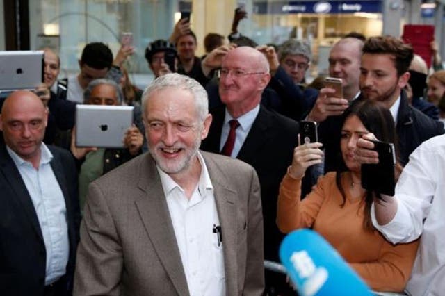 Jeremy Corbyn after Tuesday's five-and-a-half hour Labour National Executive meeting