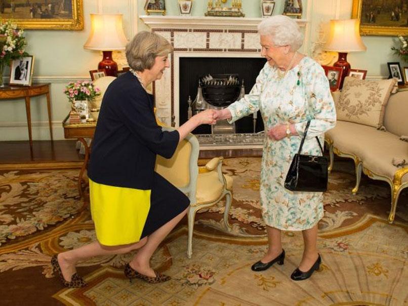 &#13;
Ms May became prime minister this afternoon after visiting the Queen&#13;