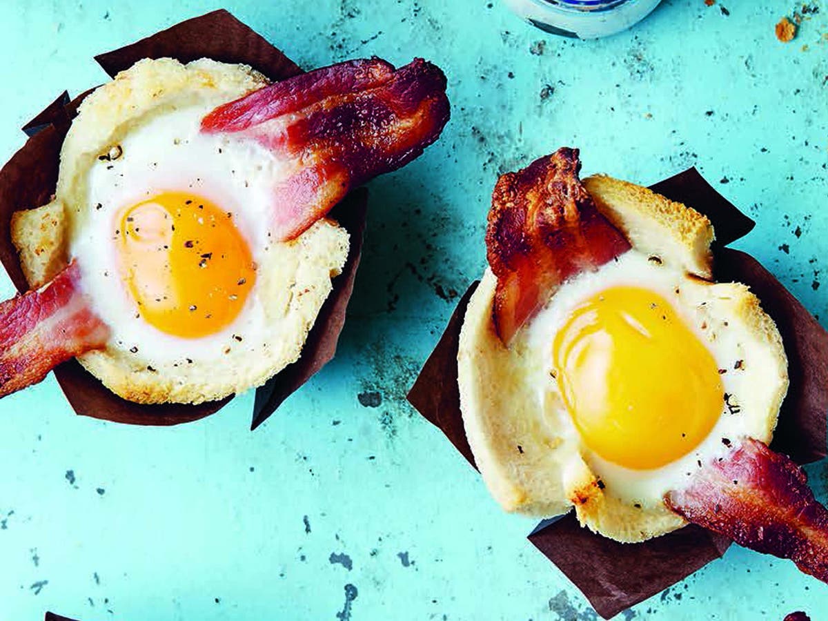 Breakfast, Morning, Noon and Night Egg and bacon toast muffins, recipe