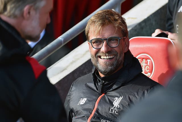Jurgen Klopp was in good spirits after Liverpool's comfortable 5-0 win over Fleetwood Town