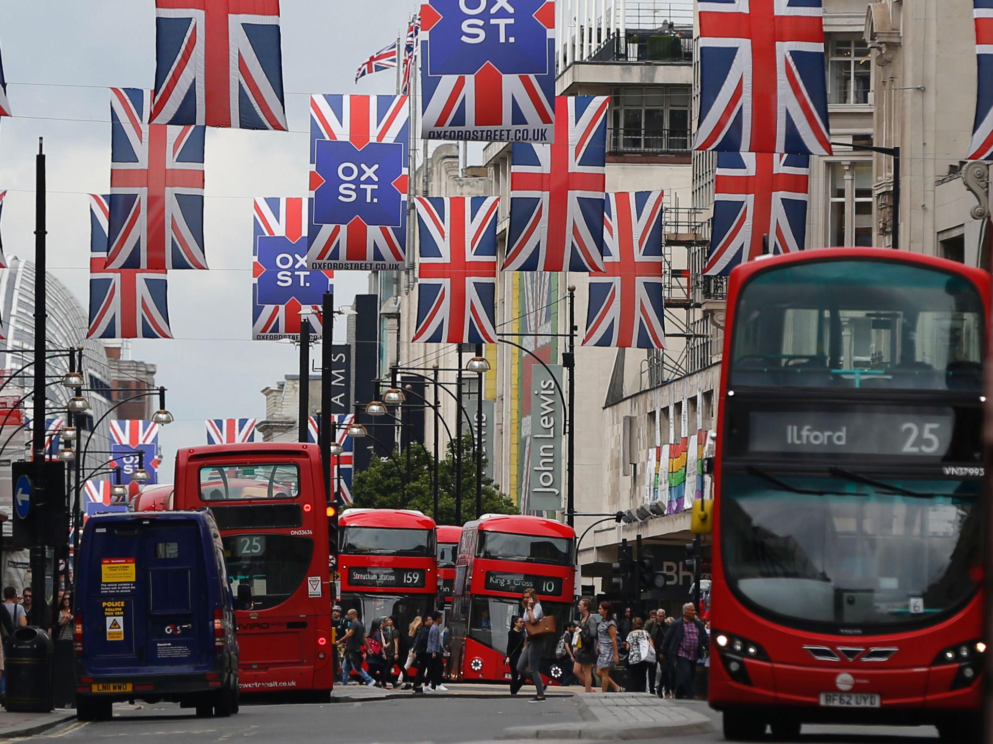 Oxford Street is believed to be the busiest and most polluted shopping street in Europe
