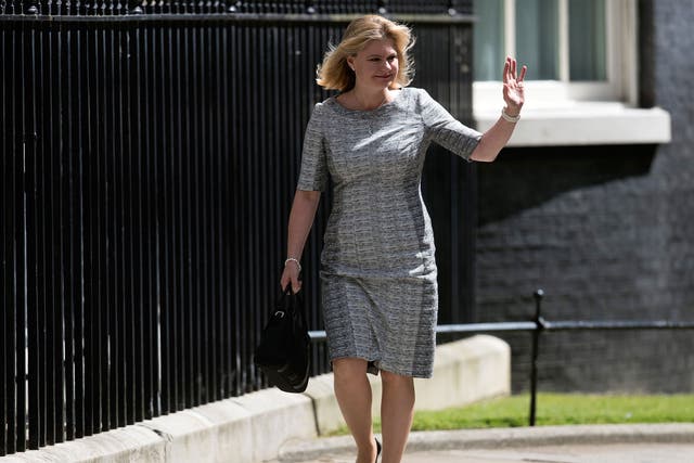 Justine Greening arrives to meet Prime Minister Theresa May to be appointed Secretary of State for Education at Downing Street