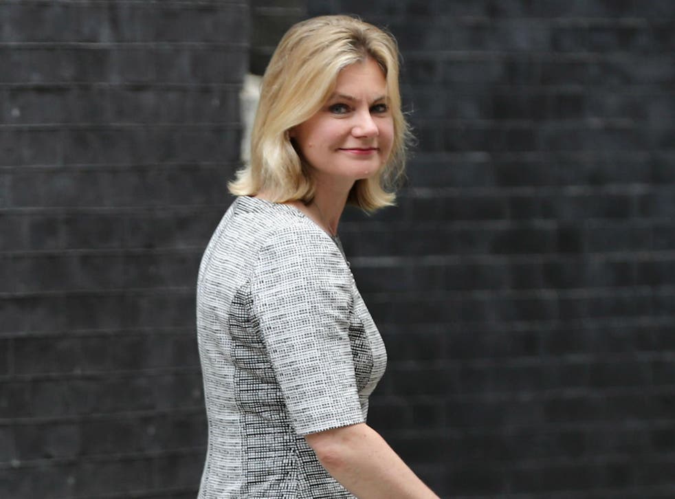 Justine Greening leaves Downing street as the new Education Secretary and Minister for Women and Equalities
