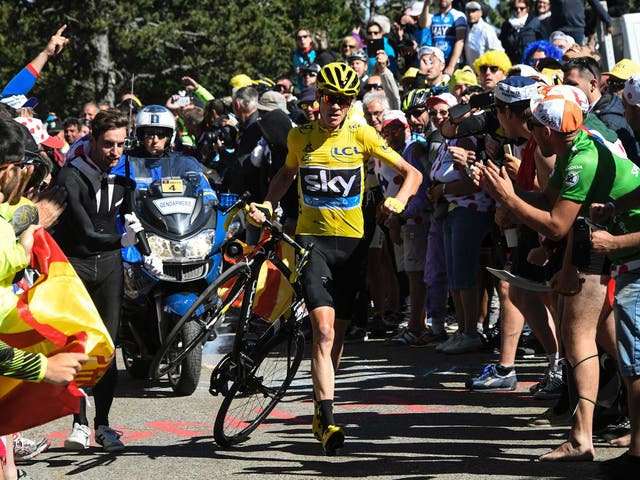 Chris Froome is forced to take measures into his own hands at stage 12