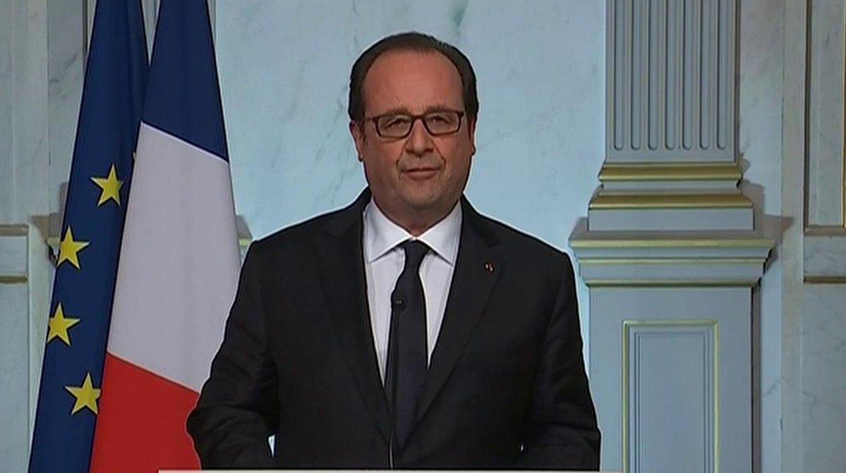 Francois Hollande addresses the nation after the Nice attack