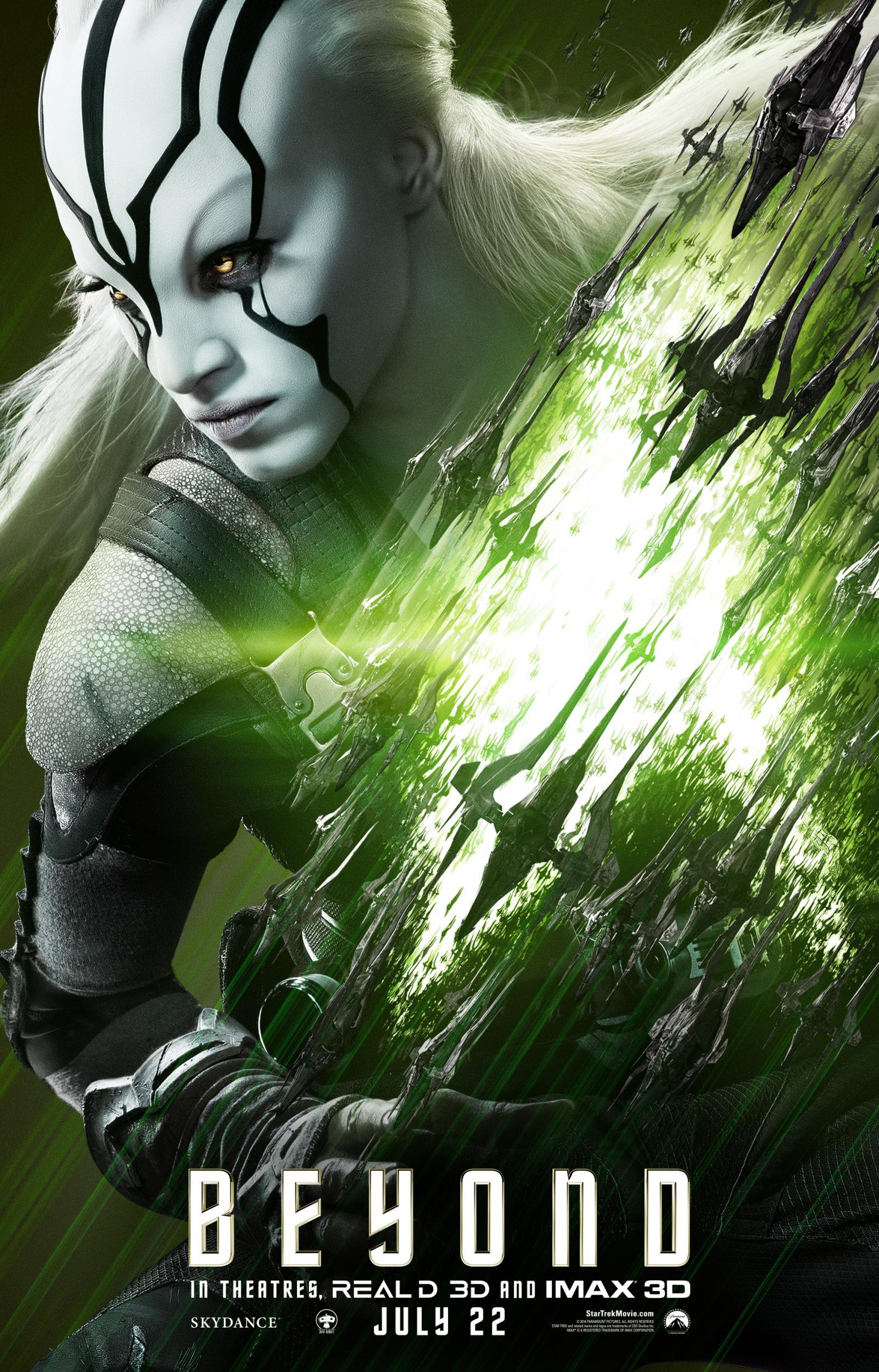 &#13;
Jaylah features on the Star Trek Beyond poster&#13;