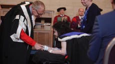 Read more

Newcastle University student picks up her degree while on a stretcher