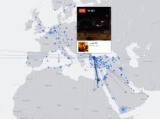 Facebook Live map shows how Turkish people are broadcasting the coup 