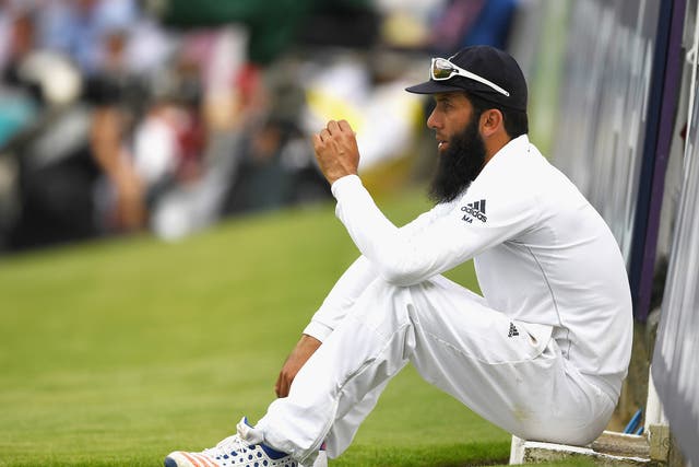 Moeen Ali of England during day three of the 1st Investec Test