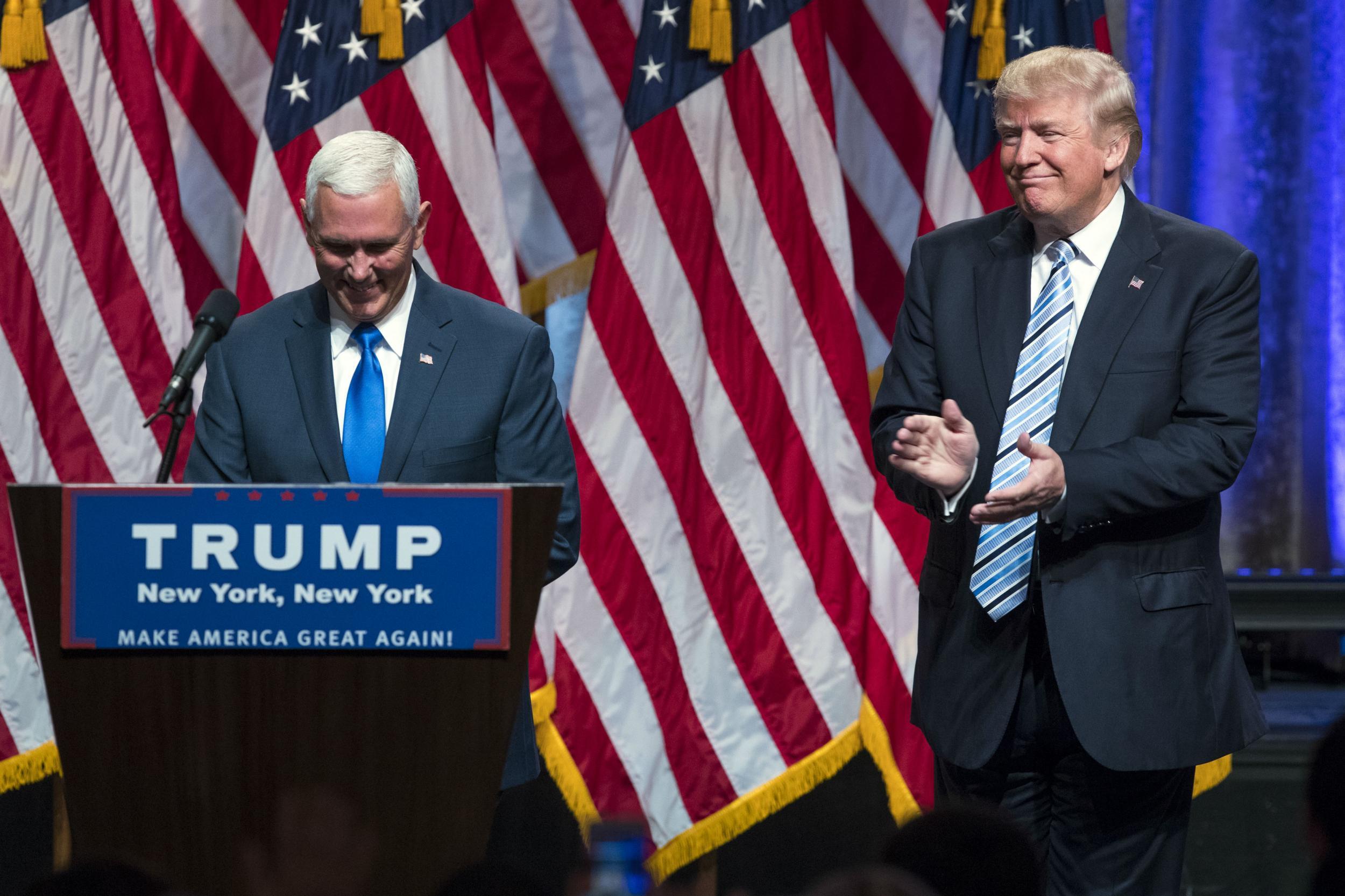 Mike Pence, Donald Trump's running mate, has a much smoother delivery than the presidential candidate