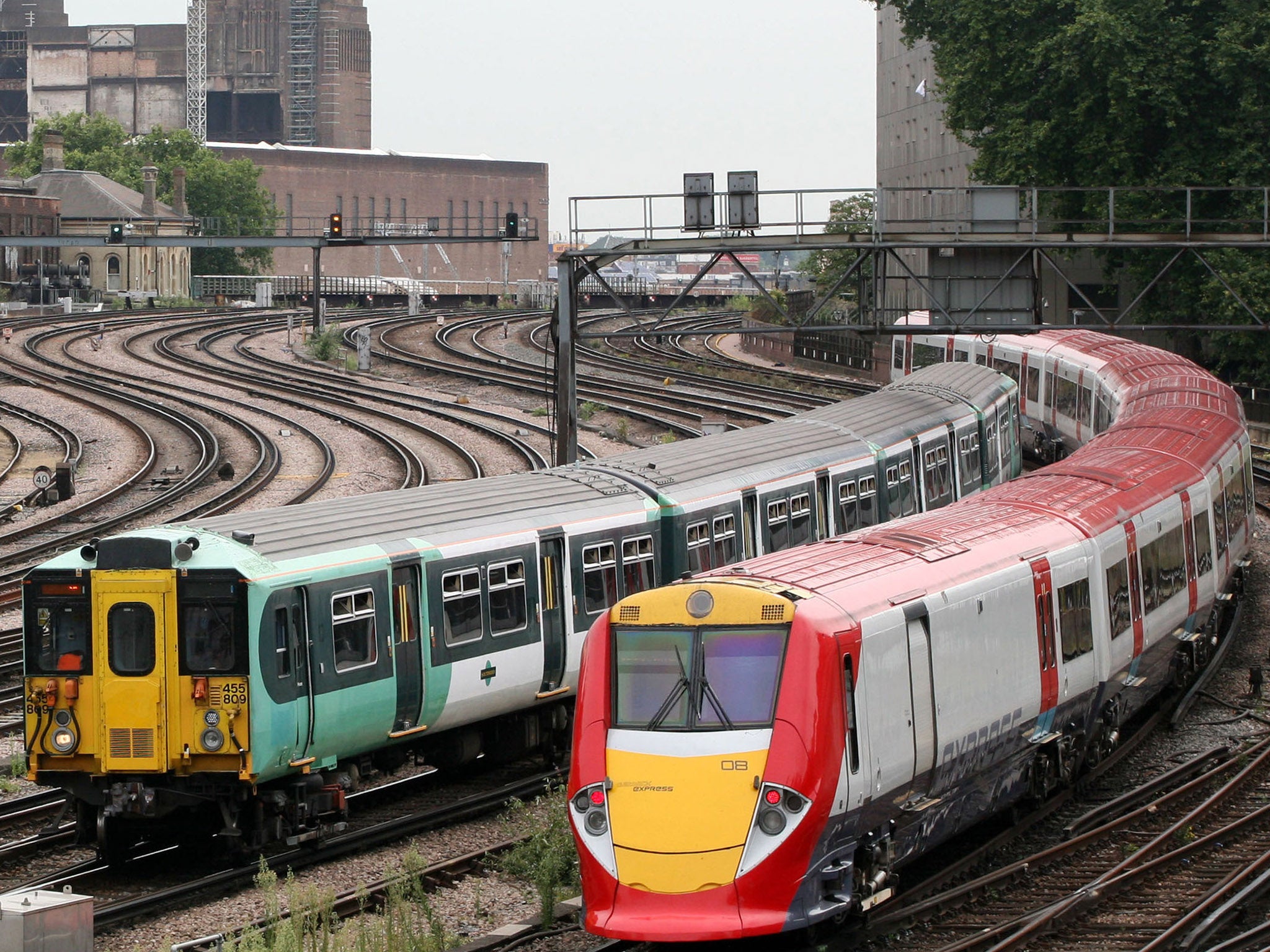 Mind the gap: Gatwick Express and Southern rail services to the airport will not be available between Saturday night and Sunday morning