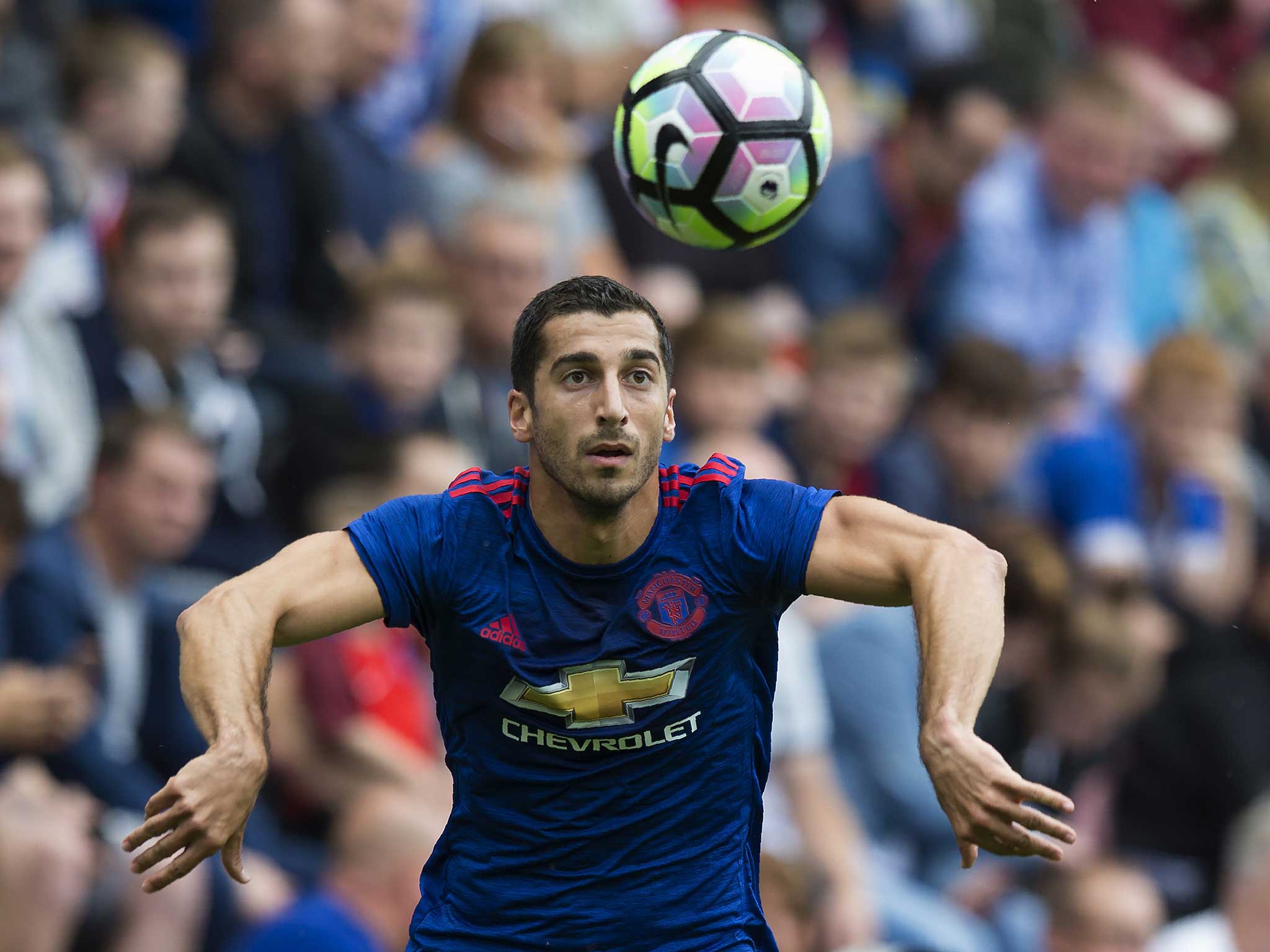 Henrikh Mkhitaryan in action for Manchester United against Wigan