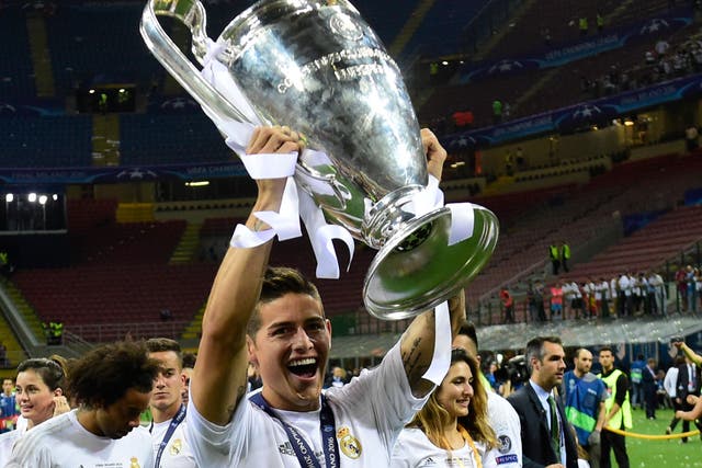 James Rodriguez has enjoyed strong success at Madrid