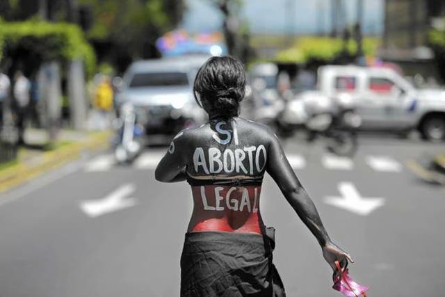 Campaigners in El Salvador are fighting for the decriminalisation of abortion