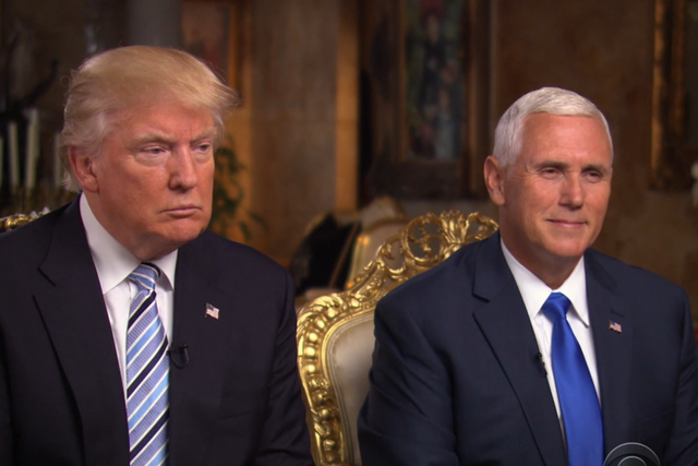 Donald Trump and running mate Mike Pence appear in first joint interview