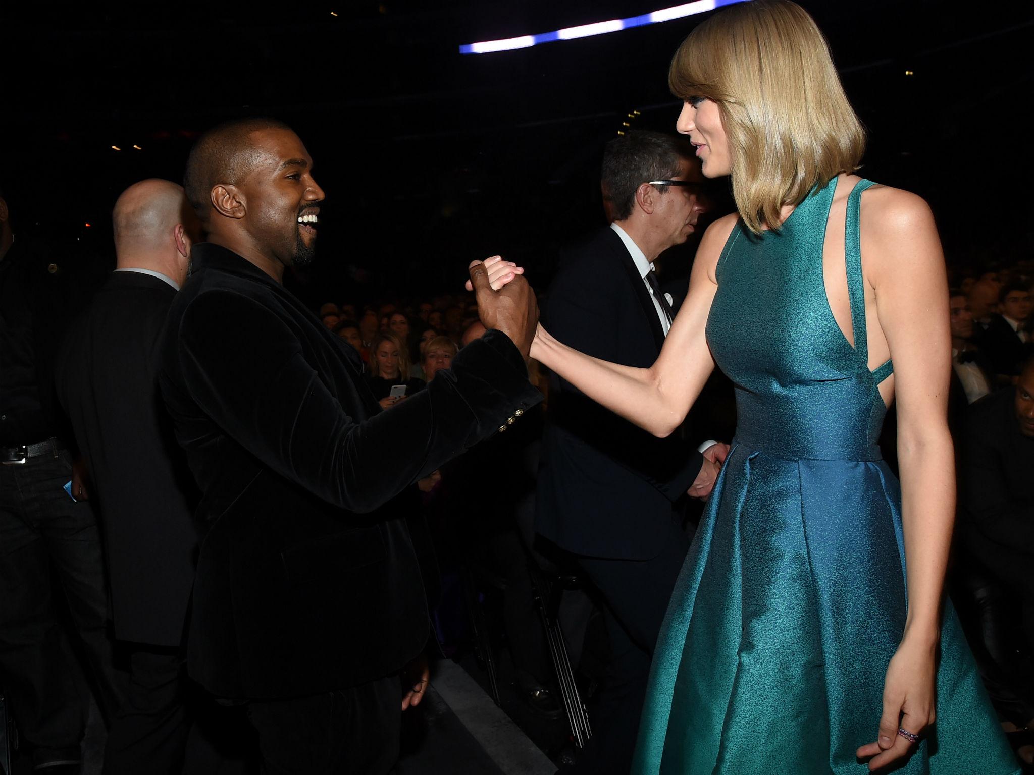 Kanye West and Taylor Swift at the 2009 Grammys