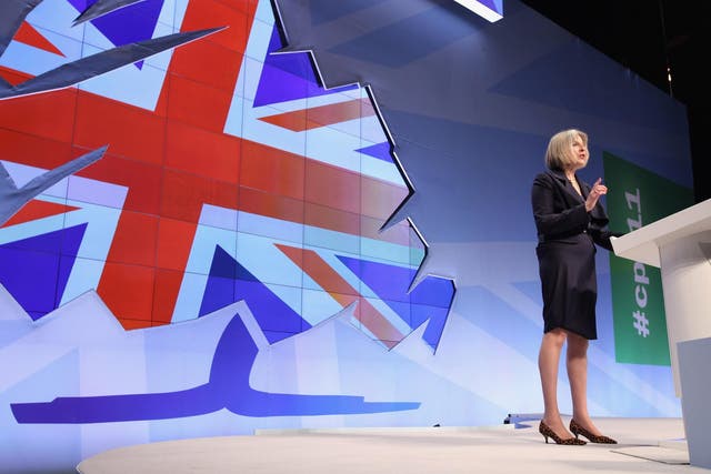 During her speech at the 2011 Conservative Party conference, Theresa May announced plans to clamp down on illegal immigrants hiding behind the human rights act