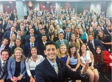Paul Ryan’s photo of Capitol Hill interns raises questions about Republican party diversity