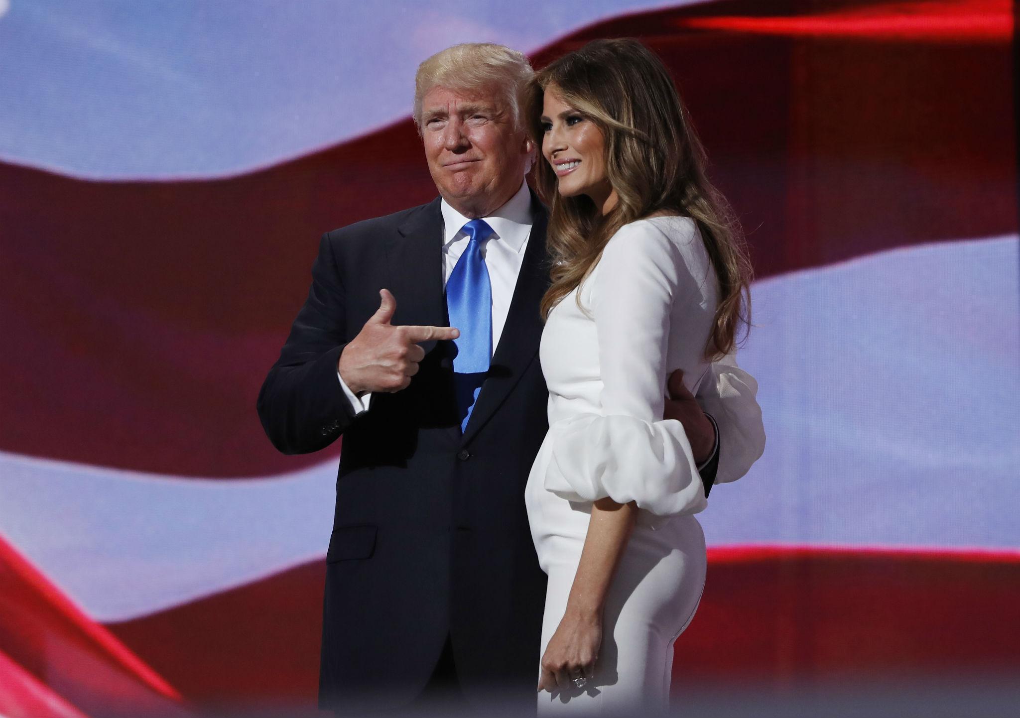 Melania Trump wanted 'the people of the United States to see the man she loves,' Mr Manafort said on Tuesday