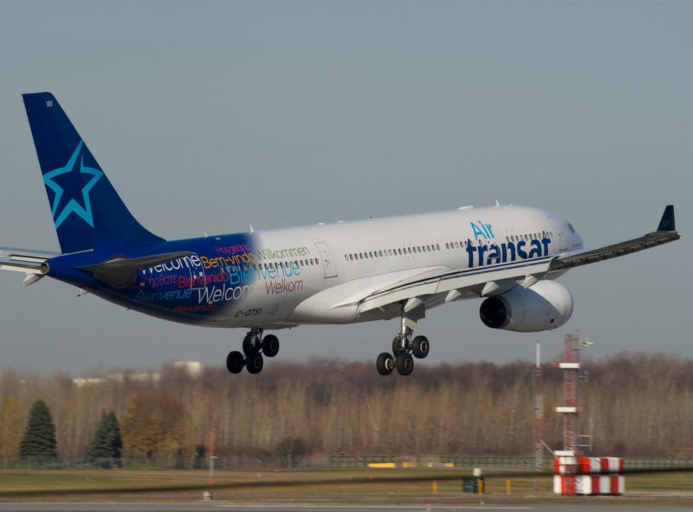 File image of an Air Transat A330-200 C-GTSI