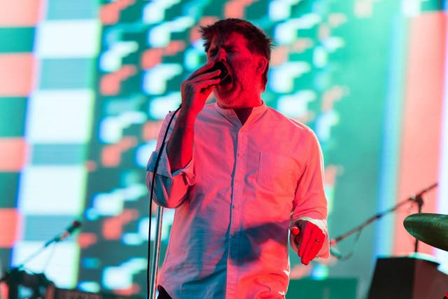 LCD Soundsystem's James Murphy performs at Lovebox Festival, Victoria Park