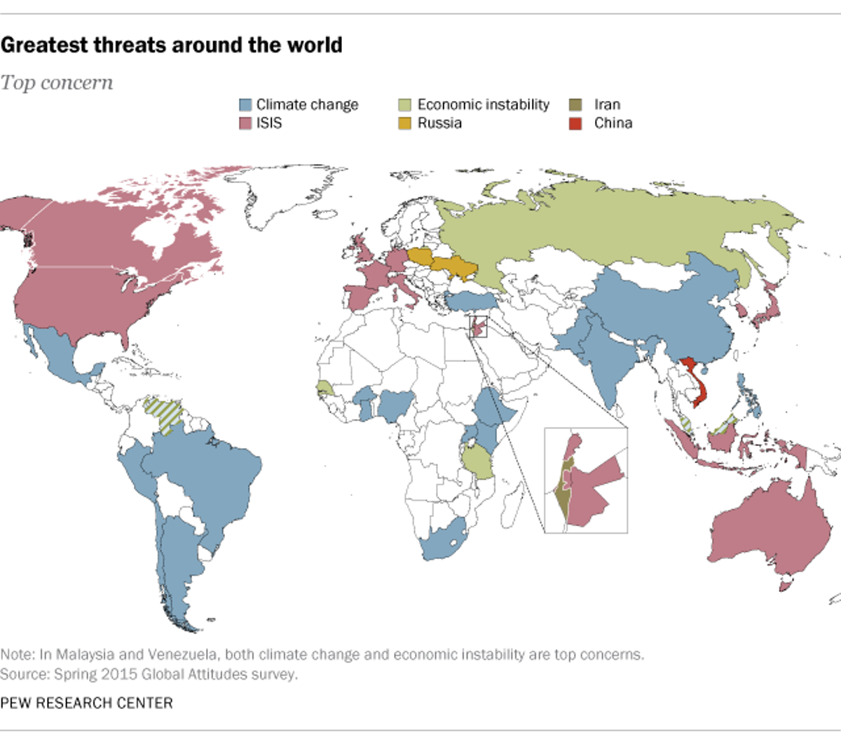 This Map Shows What Different Countries View As the Greatest Threat to the  World