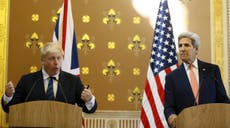 Comedian Boris Johnson savaged by hecklers from the American press 