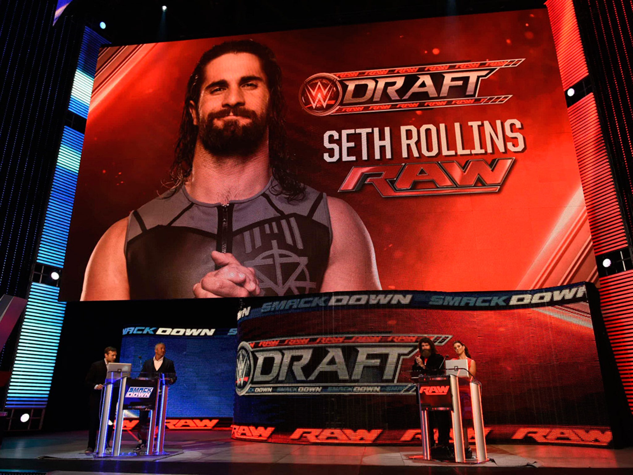 The No 1 overall pick in the WWE Draft saw Seth Rollins join Raw