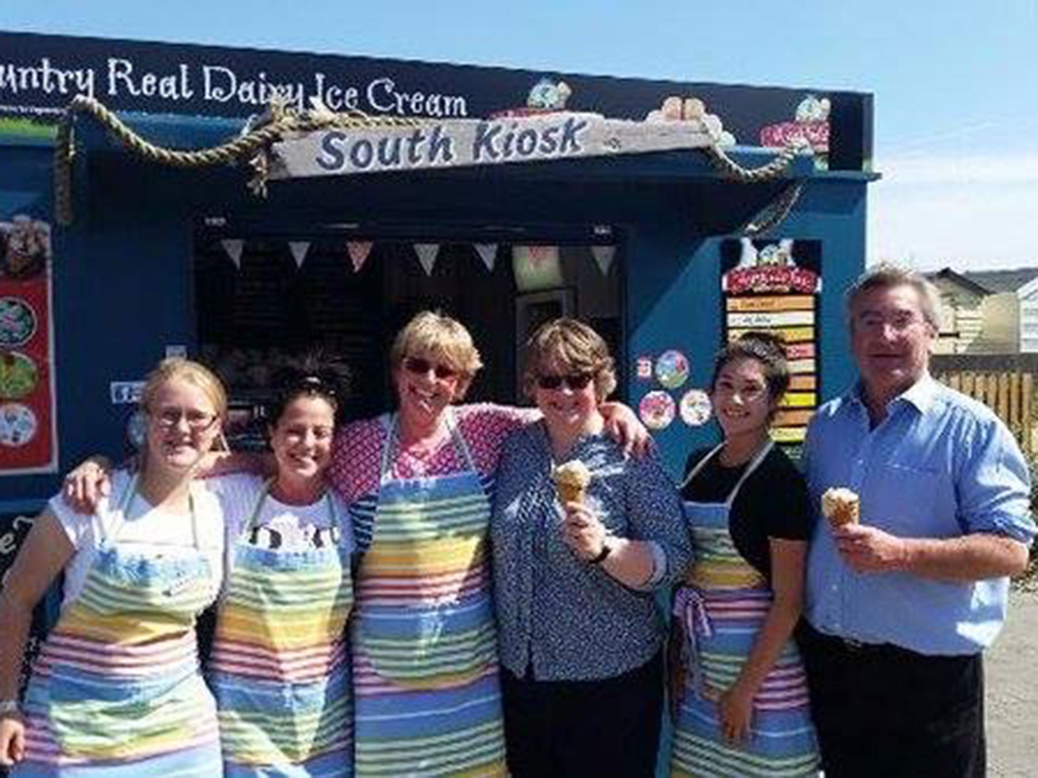 The South Kiosk cafe, which owner Kim Christofi says has been inundated with support